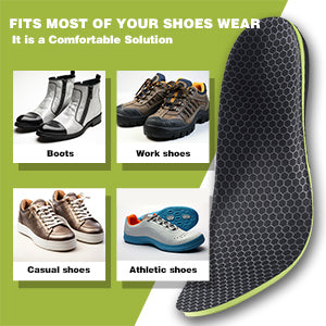 Comfortable and Breathable Insoles for All Shoes - Reduce Foot Pain and Improve Posture