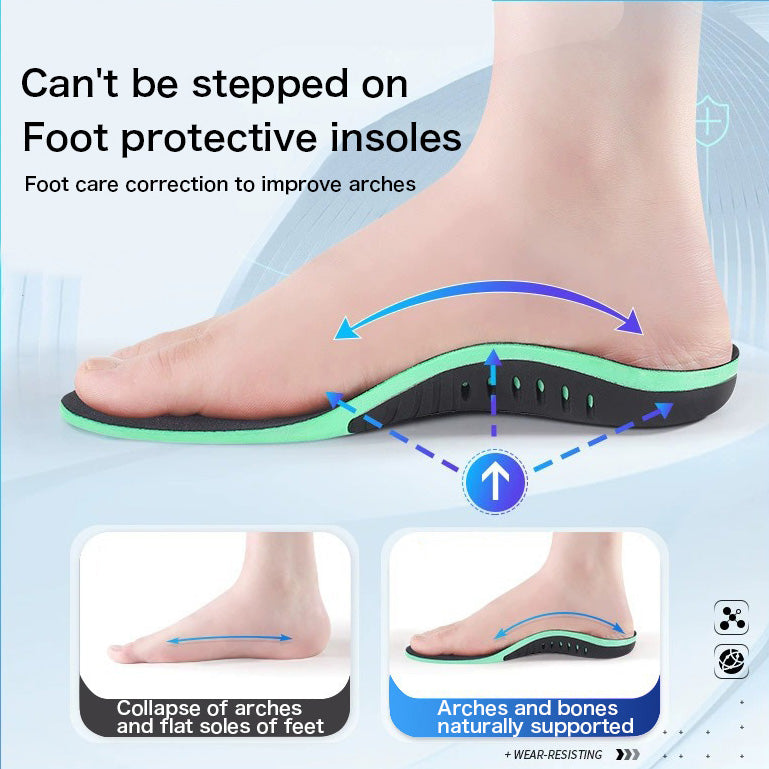 Comfortable and Breathable Insoles for All Shoes - Reduce Foot Pain and Improve Posture